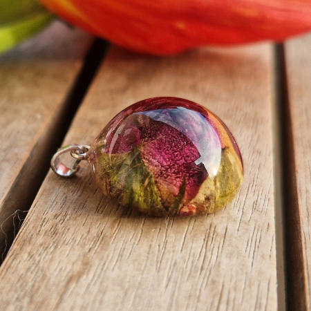 Törperózsa 3D ezüst medál [2]