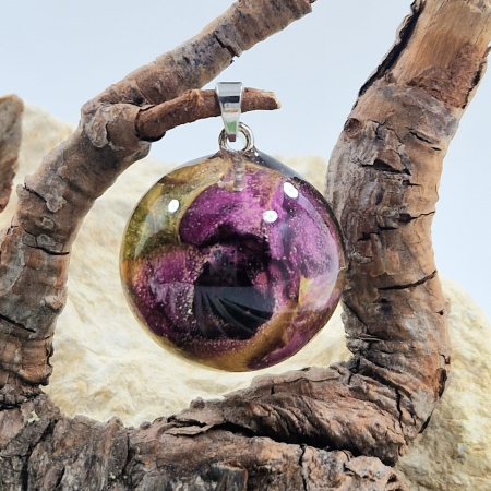 Nyaklánc / Medál - Törperózsa 3D ezüst medál