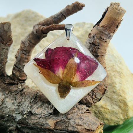 Törperózsa ezüst medál