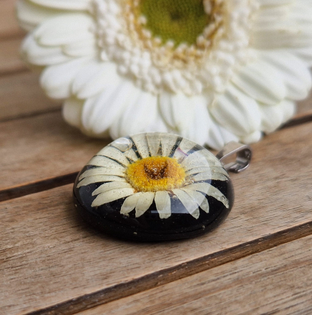 Pandantiv argint cu margaretă 3D [2]