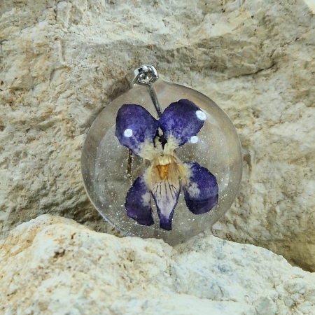 Nyaklánc / Medál - Ibolya ezüst medál