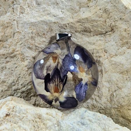 Nyaklánc / Medál - Ibolya ezüst medál