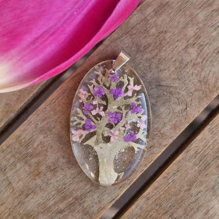 Mezei turbolya és zuzmó acél medál [1]