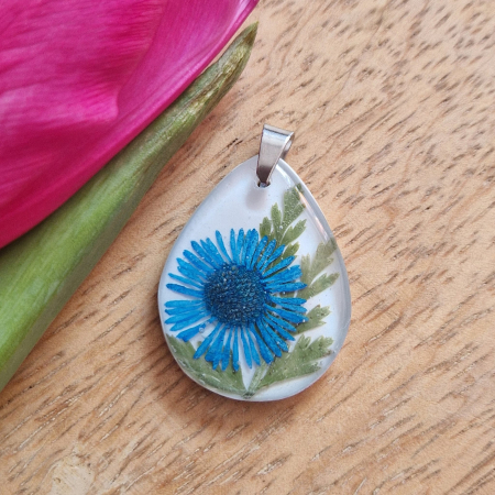 Pandantiv oțel cu floarea de bănuți [1]