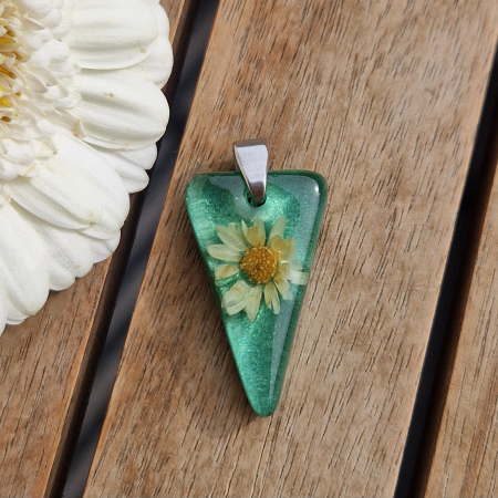 Pandantiv oțel cu flori de pai [1]