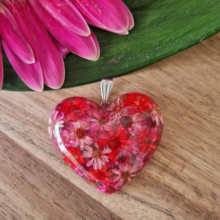 Szalmavirág acél medál [1]