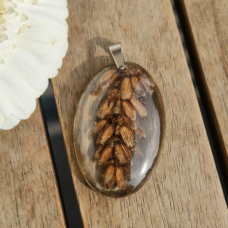 Pandantiv oțel cu lavandă [1]