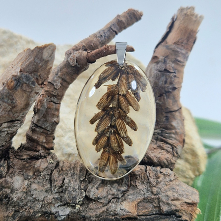 Colier / Pandantiv - Pandantiv oțel cu lavandă