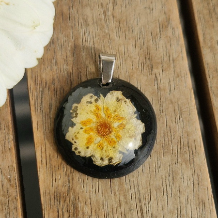 Pandantiv oțel cu flori sălbatice [1]