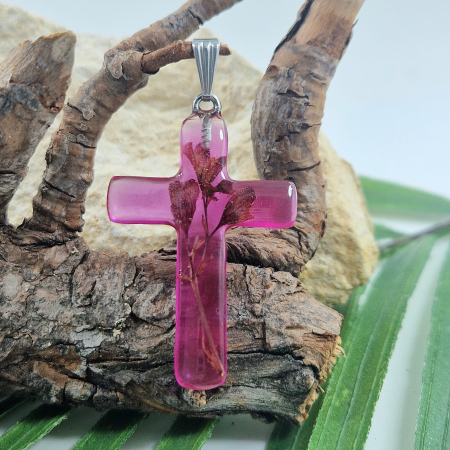 Colier / Pandantiv - Pandantiv oțel cu heuchera