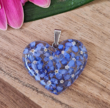 Nefelejcs acél medál [1]