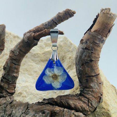 Colier / Pandantiv - Pandantiv oțel cu floarea de prun