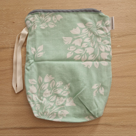 Săculeț pentru ronțăieli - Sac pentru ronțăieli cu fermoar - verde