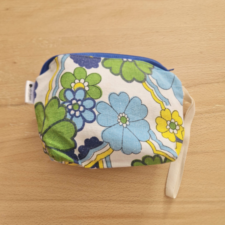 Săculeț pentru ronțăieli - Sac pentru ronțăieli cu fermoar - floral