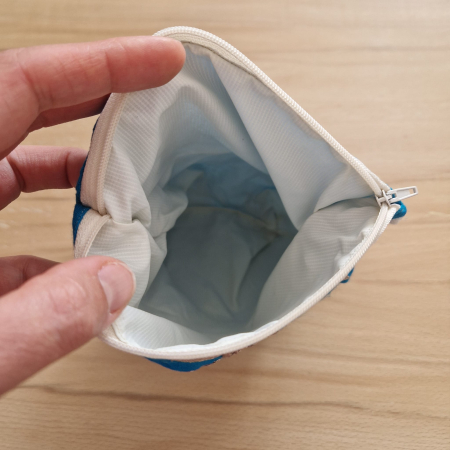 Sac pentru ronțăieli cu fermoar - albastru, unicat [2]