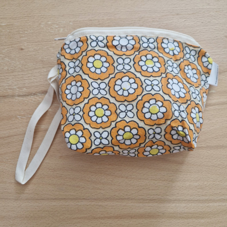 Săculeț pentru ronțăieli - Sac pentru ronțăieli cu fermoar - floral