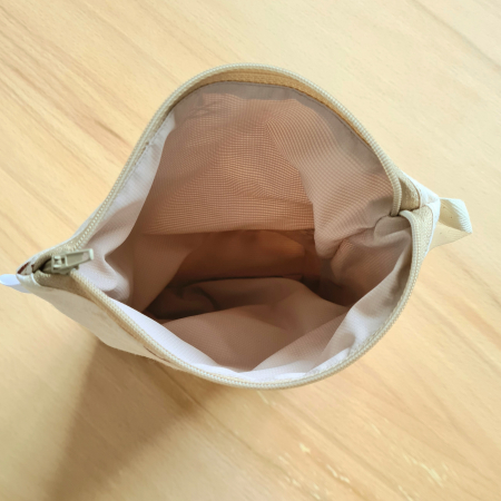 Sac pentru ronțăieli cu fermoar - crem, maro [2]