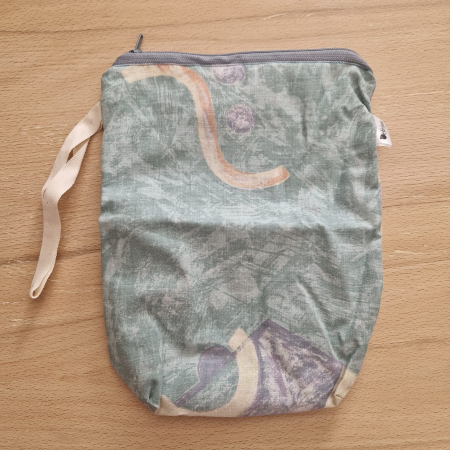 Săculeț pentru ronțăieli - Sac pentru ronțăieli cu fermoar - gri