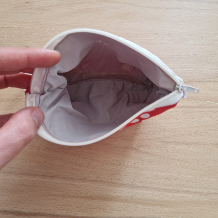 Sac pentru ronțăieli cu fermoar - rosu [1]