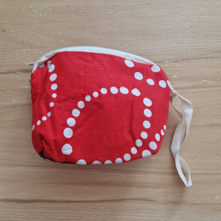 Săculeț pentru ronțăieli - Sac pentru ronțăieli cu fermoar - rosu