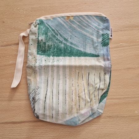 Săculeț pentru ronțăieli - Sac pentru ronțăieli cu fermoar - verde