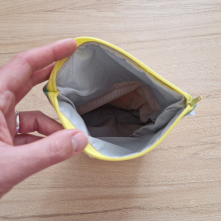 Sac pentru ronțăieli cu fermoar - verde-mustar [1]