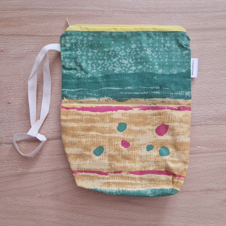 Săculeț pentru ronțăieli - Sac pentru ronțăieli cu fermoar - verde-mustar