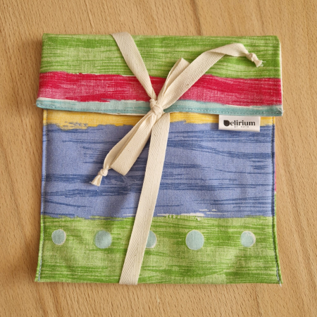 Săculeț pentru ronțăieli - Sac pentru ronțăieli cu șnur - multicolor