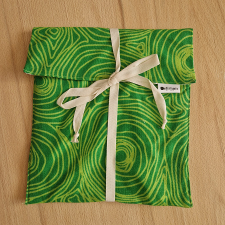 Săculeț pentru ronțăieli - Sac pentru ronțăieli cu șnur - verde