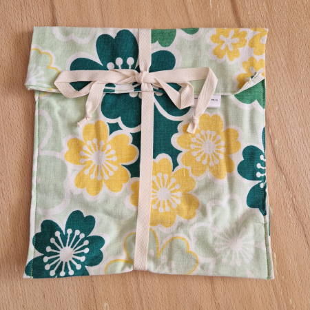 Săculeț pentru ronțăieli - Sac pentru ronțăieli cu șnur - verde