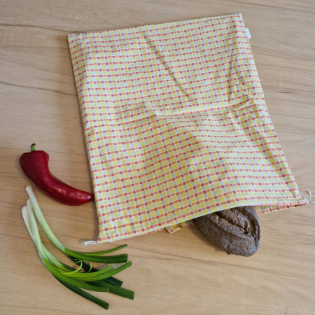 Săculeț de depozitare pentru pâine - galben