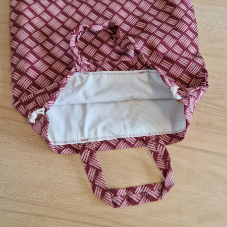 Săculeț de depozitare pentru pâine - bordo [2]