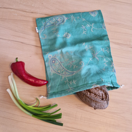 Săculeț de depozitare pentru pâine - verde