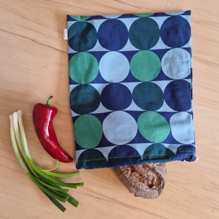 Săculeț de depozitare pentru pâine - Săculeț de depozitare pentru pâine - albastru-verde