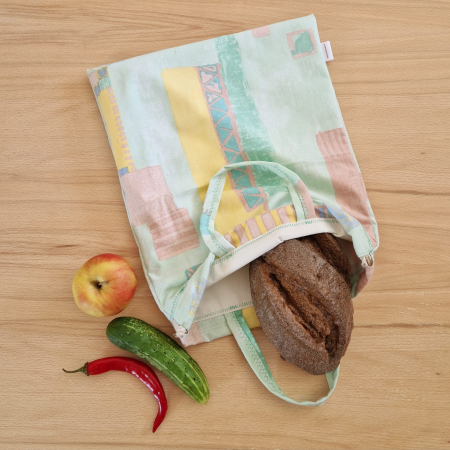 Săculeț de depozitare pentru pâine - Săculeț de depozitare pentru pâine - culori pastel