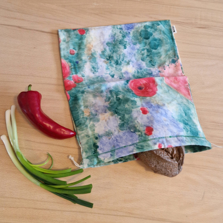 Săculeț de depozitare pentru pâine - verde