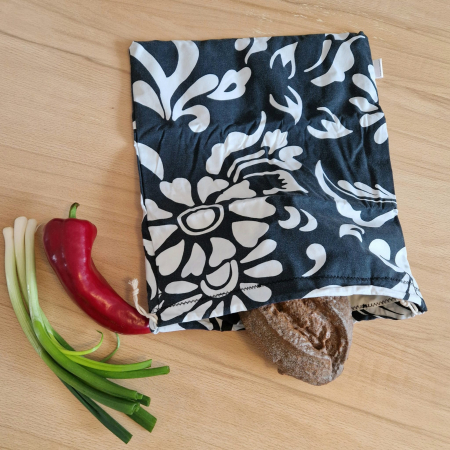 Săculeț de depozitare pentru pâine -negru