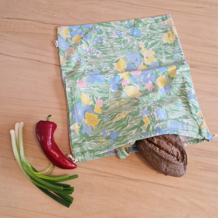 Săculeț de depozitare pentru pâine - verde