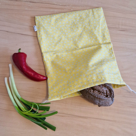 Săculeț de depozitare pentru pâine - galben