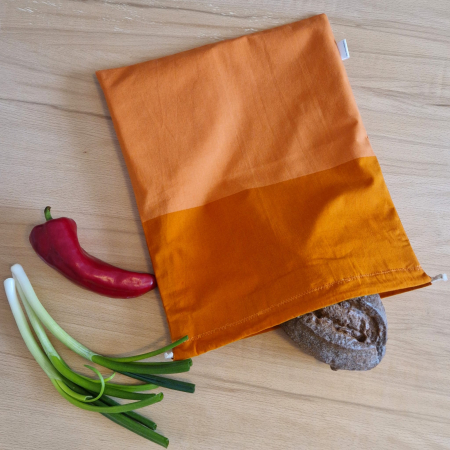 Săculeț de depozitare pentru pâine - portocaliu