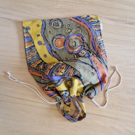 Săculeț de depozitare pentru pâine - maro-portocaliu [2]