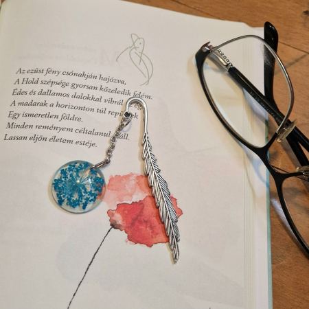 Semn de carte cu floarea de morcov [1]