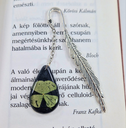 Egyéb - Négylevelű lóhere könyvjelző