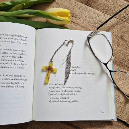 Semn de carte cu flori de heuchera [2]