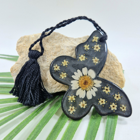 Margaréta és bodzavirág könyvjelző - pillangó [2]