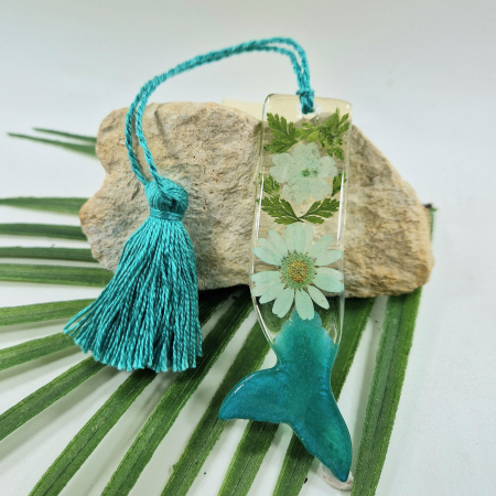 Semn de carte cu flori sălbatice  . sirenă [2]