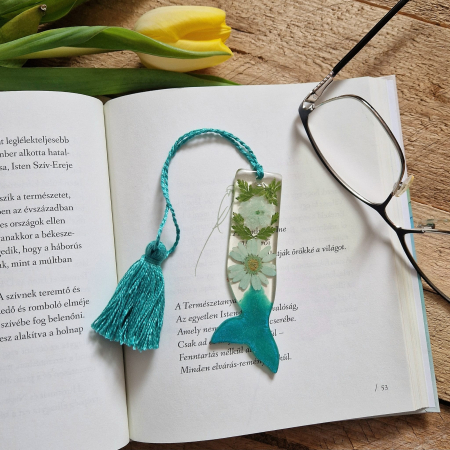 Semn de carte cu flori sălbatice  . sirenă [1]