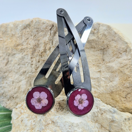 Set agrafe păr cu flori de prun