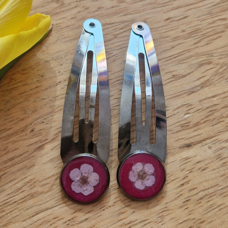 Set agrafe păr cu flori de prun [1]