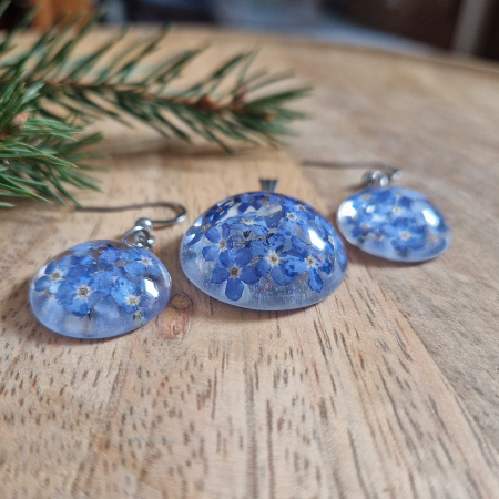 Nefelejcs acél ékszer szett [2]